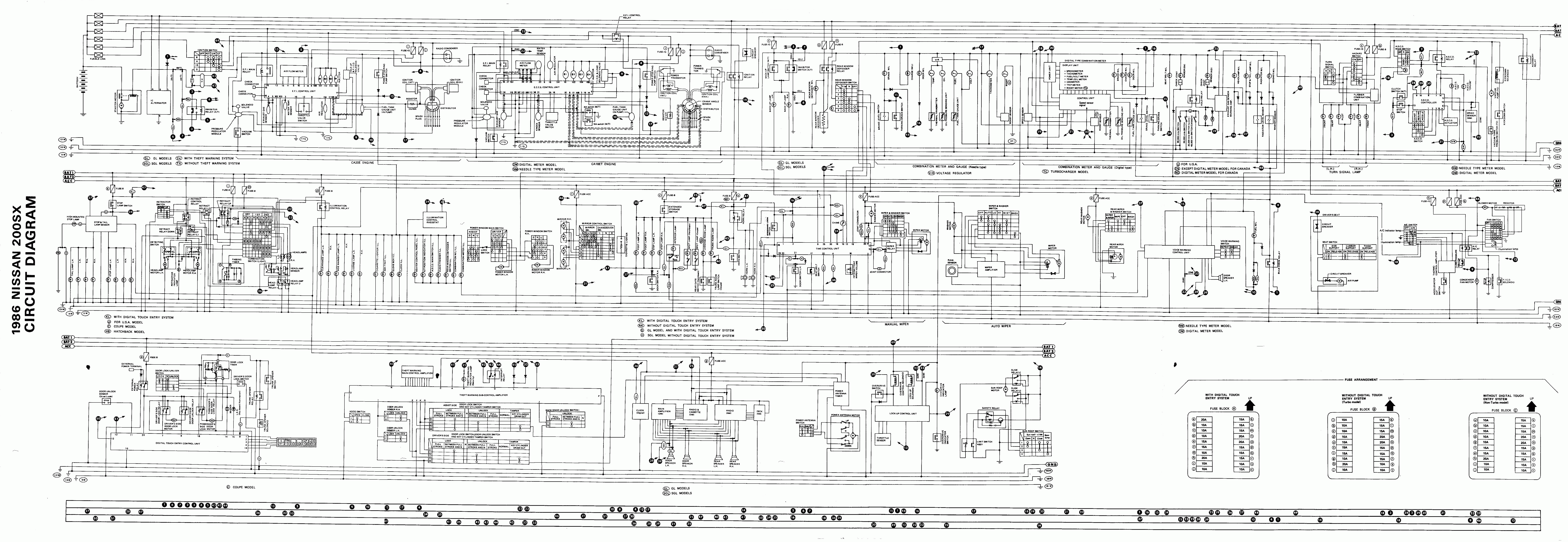 nissan terrano 1992 г. схема электро проводки